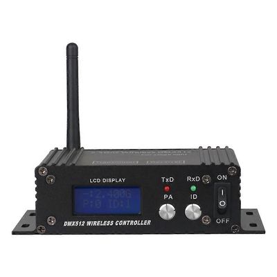 DMX 512 langattoman ohjaimen vastaanottimen LCD-näytön teho säädettävissä Disco DJ Party Sta:lle