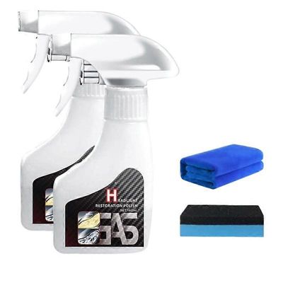1-3x ajovalojen pinnoite ajovalojen kiillotus ajovalojen kunnostus nestemäiset ajovalot linssin kiillotus pyyhkevalojen palauttajalla 2bottles