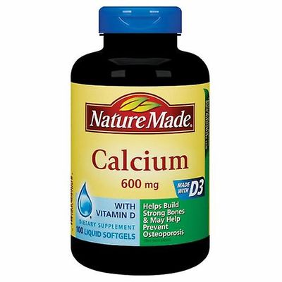 Nature Made kalsium, 600mg, 100 pehmeää geeliä (pakkaus 1)