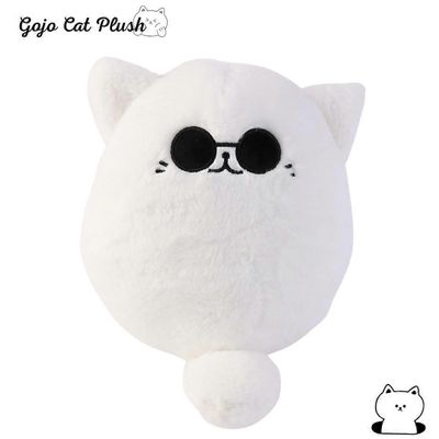 32cm pehmeä Gojo kissa pehmo tyyny kuuma anime aurinkolasit valkoinen kissa pehmot lelut täytetty