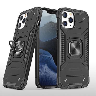 Stødsikker rustning sag til iphone 11 pro med støttefod all inclusive dække sort rpc1289