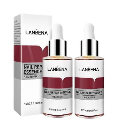 2kpl Lanbena Nail Repair Essence Remove Onychomycosis seerumin sienihoito &; Tiedosto