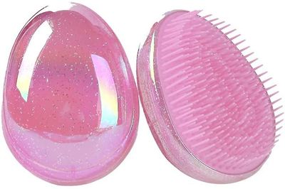 Massage Starry Sky Ægformet Kam, Anti-Knude og Glat Hår Comb (Starry Sky Pink)