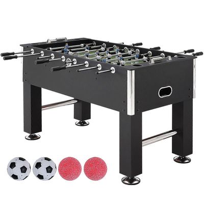 Succebuy Foosball-pöytä, 55 tuuman vakiokokoinen foosball-pöytä, täysikokoinen sisäpöytä kotiin, perheeseen ja pelihuoneeseen