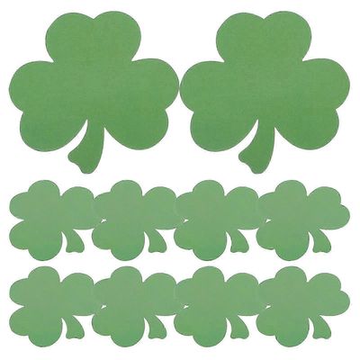40 kpl paperiapila leikkauksia Pyhän Patrickin päivän koristeisiin luokkahuoneen ilmoitustaulun sisustus tee-se-itse-askarteluprojekteihin apila 8,...