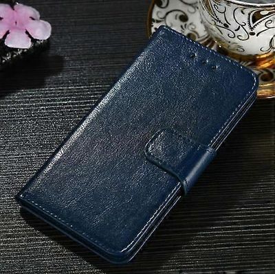 Samsung Galaxy A23 5g Flip Folio lompakkokotelo Pu nahkajalusta magneettilukko iskunkestävä kansi Sininen