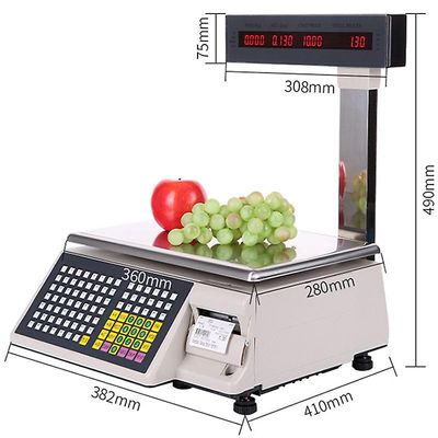 mickcara Tm-30kg / 10g viivakoodivaaka tarratulostusvaa'at elektroniset vähittäiskaupan hintalaskentavaa'at tm-ab kaupalliset vaa'at TM-15kg 5g