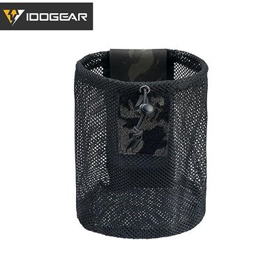 Taktisk Molle Mesh Dump Pouch Drop Pouch Sammenleggbar Mag Resirkulering Holder 3595 Multicam svart