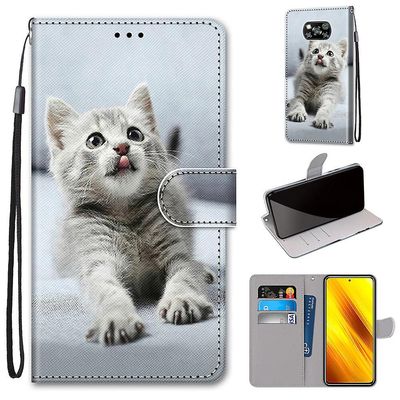 Foxdock Etui til Xiaomi Poco X3 / x3 Nfc Kitten Cat Mobile Cover