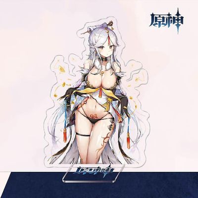 To-dimensionelle Yuanshen Spil Thunder General Gan Yu Walnut Akryl Beslag Style 19