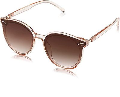 Linkrunning Klassiske runde solbriller til kvinder Mænd Retro vintage nuancer Stor plastramme Sunnies Brown