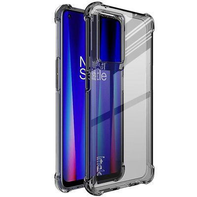 Kirkas puhelinkotelo OnePlus Nord CE 2 5G: lle, vahvistetut kulmat pehmeä TPU-tyyny iskuja vaimentava kansi