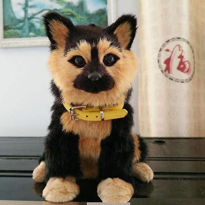 Robot Dog Leker Interaktiv Elektronisk Plysj Valp Light Control Teddy Bark Shake Head Robotic Animal Pet For Kids Bursdag Gift G