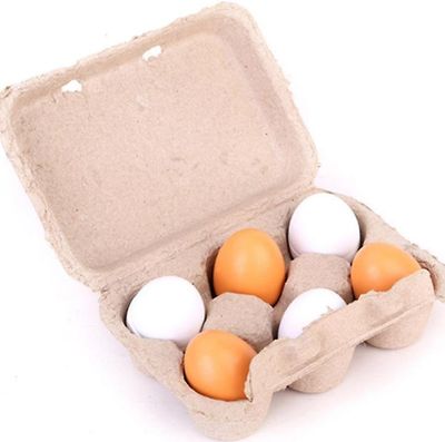 Handuo Børn's Træ Simulation Egg Set Diy Legetøj