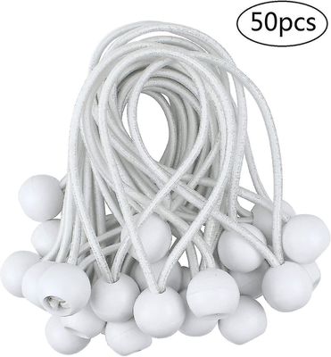 50 kpl elastinen pallonkiristin, pressukiristin paviljongille, retkeilyyn, telttanauhat, verhojen jatkovaljaat, 10cm-yyc
