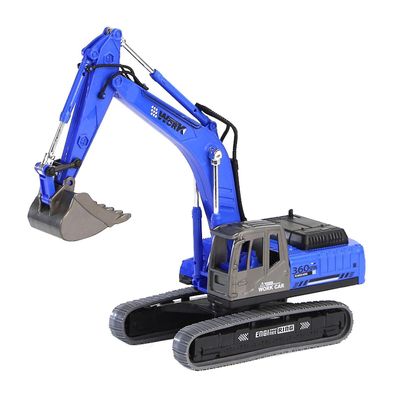 Bilmodell Gravemaskin Modell Toy Engineering Kjøretøy Toy Car Simulering Dekorasjon Gravemaskin Dark Bluesquigz 9 år gammel gutt gaver troll leker ...