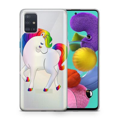 König Taske Mobiltelefonbeskytter til Samsung Galaxy S20 Case Cover Bag Kofanger Cases TPU Ny Farverig enhjørning