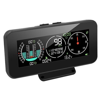 Hud Heads Up Display GPS Inclinometer til busser Off Road Biler Tilbehør Sort 127x60x25mm