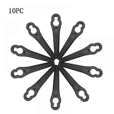 Reunan vaihtoterät, 10 kpl särmäterät, yleisruohonleikkurin terät, korvaavat ruohonterät mustat