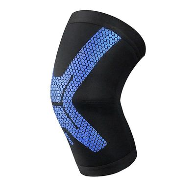 Elastisk kompression knæ støtte ben ærme beskytter foråret gym sports brace basketball volleyball kører knæpude 04 L