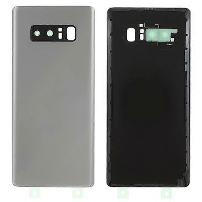 Takana Akkukotelon kansi kamerarenkaalla Linssin suojusosa (ilman logoa) Yhteensopiva Samsung Galaxy Note 8 N950:n kanssa Hopea