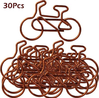Shindat 30 kpl polkupyörän muotoinen paperiliitin polkupyörän muotoinen metallinen paperiliitin vintage metalliset paperiliittimet paperiliittimet ...