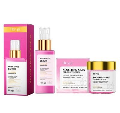 unbrand Pre-Shave Scrub + After Shave Oil -setti karvanpoistoon, sileä, täyteläinen ihon parranajo, rauhoittava ja kosteuttava parranajon jälkeinen...