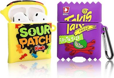 Hauska kotelo Airpodille 1. 2. sukupolven kotelo, 3D söpö Kawaii Food Takis Candy Airpod 2/1 pehmeä silikonisuojakansi muoti iskunkestävä iho