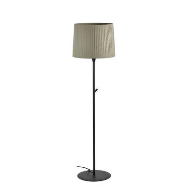 Faro Lighting Faro SAMBA - Gulvlampe rund tappered skygge sort, E27