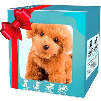 Robottikoira aikuisille Realistinen pentu, joka kävelee, haukkuu ja heiluttaa häntää 2-6-vuotiaille, interaktiiviset ominaisuudet ja muotoilu