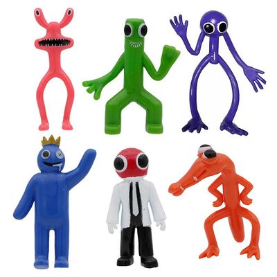 Ochime 6kpl/setti Rainbow Friends Teema Toimintahahmot Kauhumalli Lelut lapsille Syntymäpäiväjuhlat Kakun päällinen Halloween joulukoristelahja