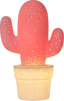 Rion Lucide kaktus - lampe de bord - 20 cm - rose