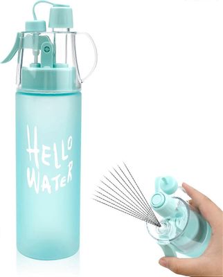 Vesisuihkepullo sumutusvesipullo urheiluvesipullo ulkona nesteytykseen 580ml juomapullo läppäpillillä, kostutukseen jäähdytys -yx Himmeä sininen