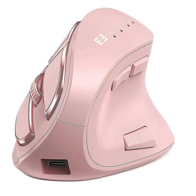 Ladattava ergonominen hiiri äänetön napsautus Bluetooth 5.0 langattomat hiiret käyttöjärjestelmälle Windows XP 10 7 ja
