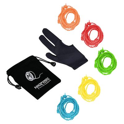 Profesjonell 5 stk Yoyo Strings (farge tilfeldig), Yoyo hanske, Yoyo Bag Som vist