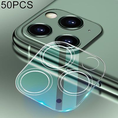 JVY 50 PCS til iPhone 11 Pro HD bagkameralinse linse beskytter hærdet glas film