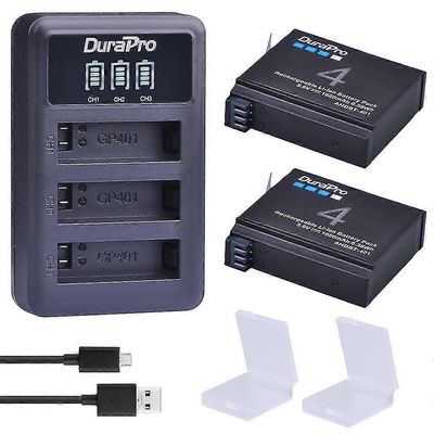 Laadukas 1680mAh Bateria GoPro Hero 4 Hero4 akulle + laturi go pro HERO4 Black Silver actionkameralle