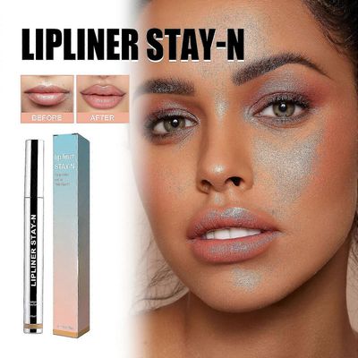 Lip Liner Stay-In - Peel Off Lip Liner tatuointi, Peel Off Huulten tahra, Pitkäkestoinen huulten tahran kuorinta, Infusoitu hyaluronihappo E-vitami...