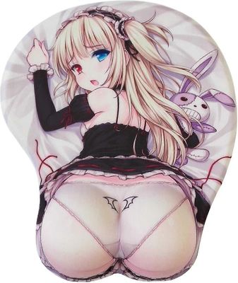 Liukumaton hiirimatto Wifu Mousepad Anime Pelaa melko hauska hiirimatto geelirannetuella Violetti A