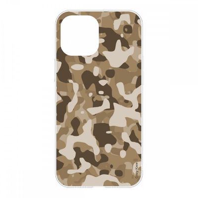 Crazy Kase Skrog til iPhone 12 (6,1) Fleksibel ørken militær camouflage
