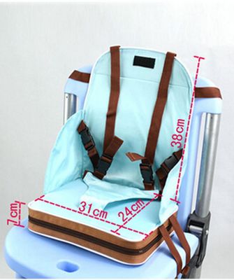 Ruili Baby Toddler Booster Seat Travel Dining Feeding High Chair Portable Foldable Blå