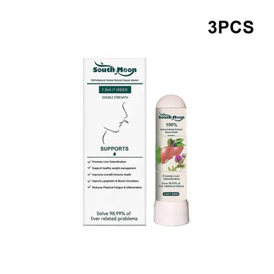 2 kpl nenäinhalaattori - lievittää tukkoisuutta ja kutinaa 3Pcs