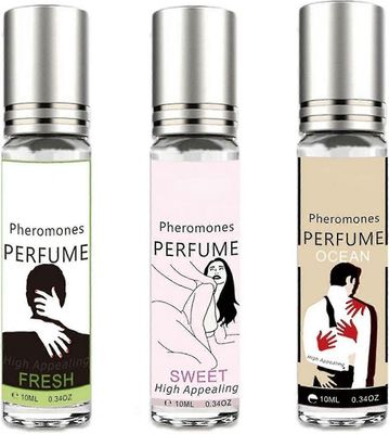 Hajuvesi naisille ja miehille Pitkäkestoinen Pheromone Eau de Toilette Tuore makea valtameren hajuvesi 10ml pink