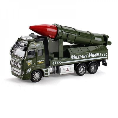 Mikasa Die-cast Metal Realistisk militær missil lastbil legetøj