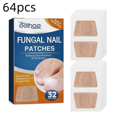 Anti Fungal Nail Behandling-tå-sopp Onychomycosis Reparasjon Klistremerke 64PCS