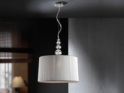 Schuller Lighting Mercury 3 Let cylindrisk loft vedhæng Krom, Grå, E27