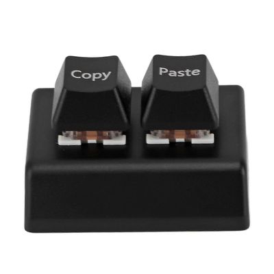 Ohjelmoitava näppäimistö 2 näppäintä Kopioi liitä punainen kytkin USB C -liitäntä Mini mekaaninen näppäimistö pelaamiseen Office Media