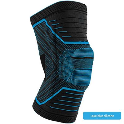 1Pcs silikone knæ pad skridsikker åndbar basketball vægtløftning foråret knæ støtte unisex professionel sport wrap 15 Xxl