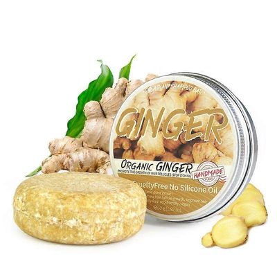 Orgaaninen inkiväärishampoopala Hiustenlähtöä ehkäisevä shampoosaippua Hiustenkasvua hoitava saippua 3PCS