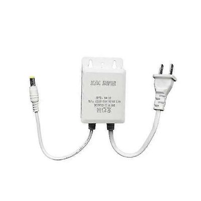 12V 2A vedenpitävä virtalähdelaturi turvakameralle vakaa lähtö 100-240V EU / US luotettava turvakameran virtalähde Edition0612